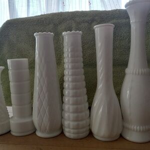 Fenton Milk Vases selling all 6 not selling single
